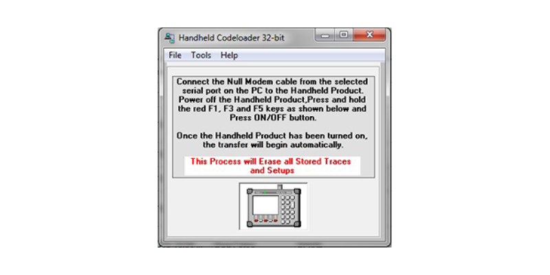 Программное обеспечение Anritsu Handheld Code Loader (HHCL)