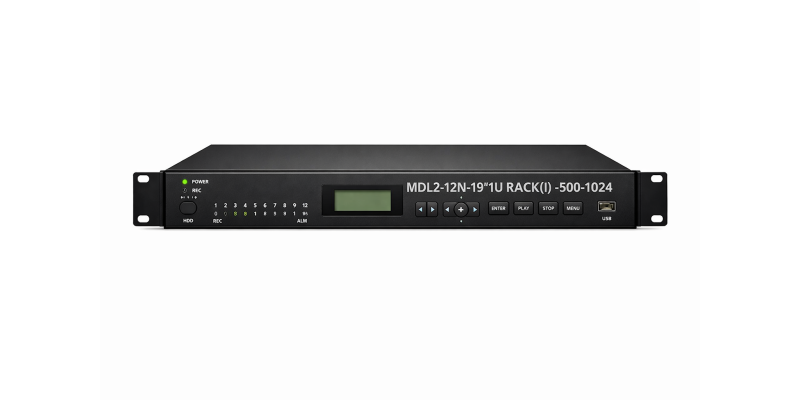 Цифровой аудиорегистратор MDL2-12N-19"1U RACK(I)-500-1024