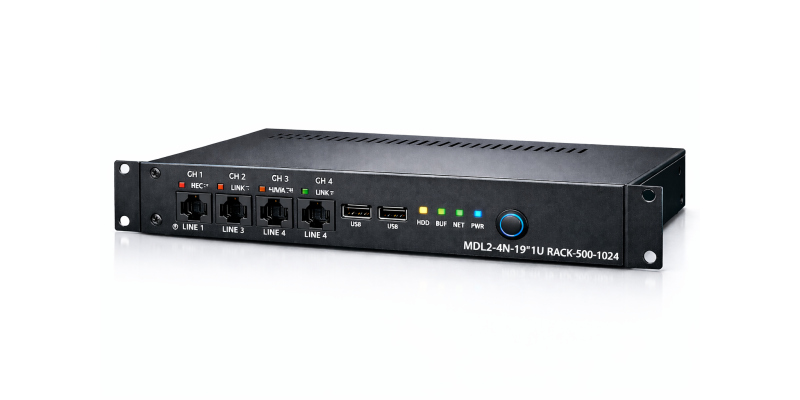 Цифровой аудиорегистратор MDL2-4N-19"1U RACK-500-1024