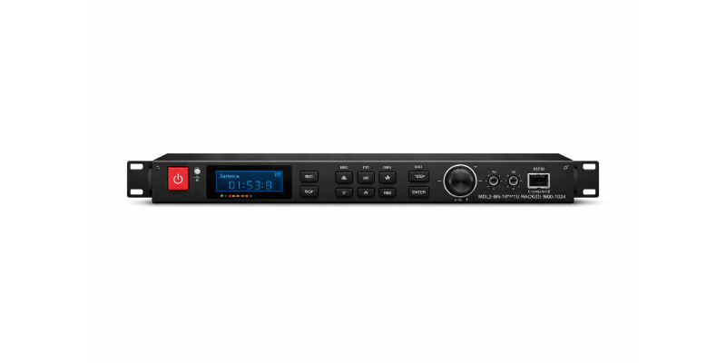 Цифровой аудиорегистратор MDL2-8N-19"1U RACK(I)-500-1024 (доп. питание)