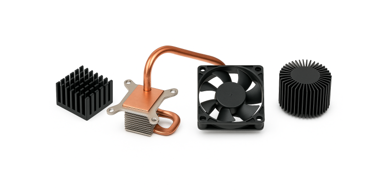 Теплоотводы/радиаторы/вентиляторы 